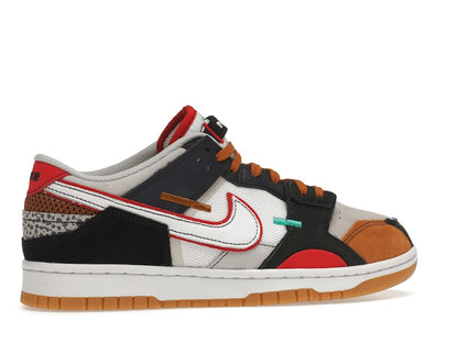 Nike Dunk Low Scrap Black Grey University Red