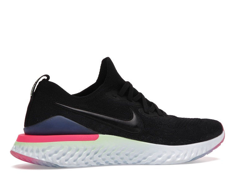 Nike Epic React Flyknit 2 Black Sapphire Hyper Pink