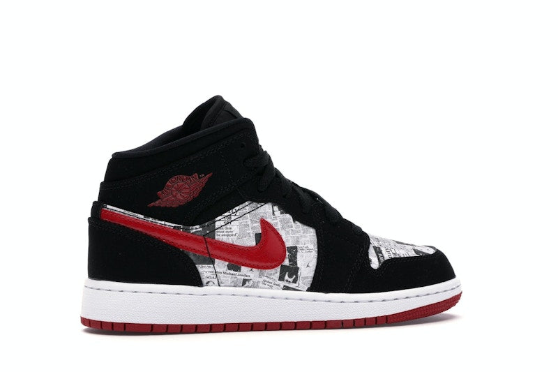 Jordan 1 Mid Newspaper Air Times (GS)