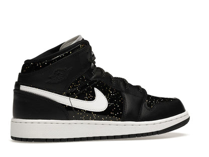 Jordan 1 Mid Black Speckle (GS)