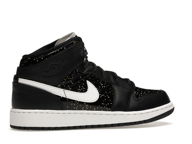 Jordan 1 Mid Black Speckle (GS)