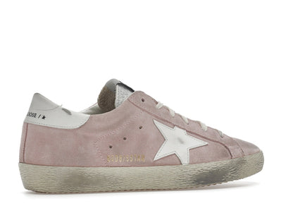 Golden Goose Super Star Pink Suede White