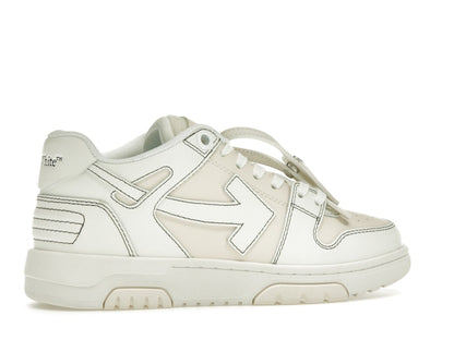 OFF-WHITE Out Of Office OOO Low Tops Cream White