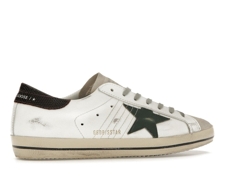 Golden Goose Super-Star White Seedpearl Green