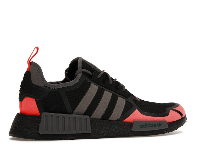 adidas NMD R1 Core Black Solar Red Grey