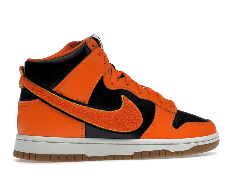 Nike Dunk High Retro Chenille Swoosh Safety Orange