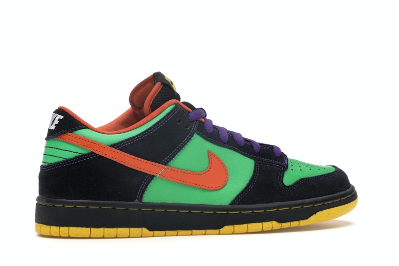 Nike SB Dunk Low Green Spark Hoop Orange
