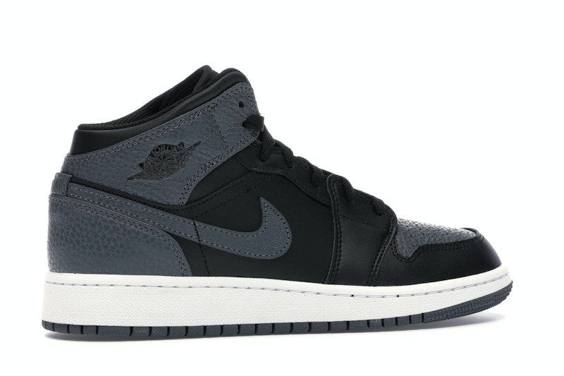Jordan 1 Mid Black Dark Grey (GS)