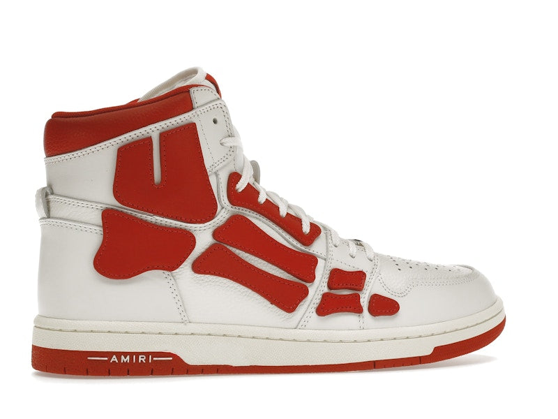 AMIRI Skel Panelled High Top White Red