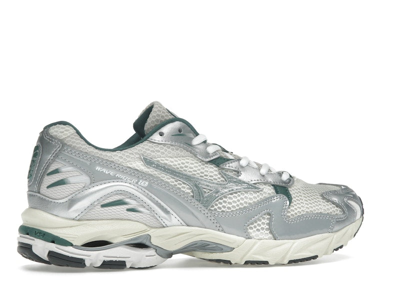 Mizuno Wave Rider 10 White Slate Bistro Green