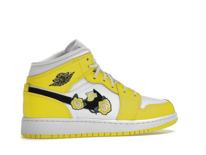 Jordan 1 Mid Dynamic Yellow Floral (GS)
