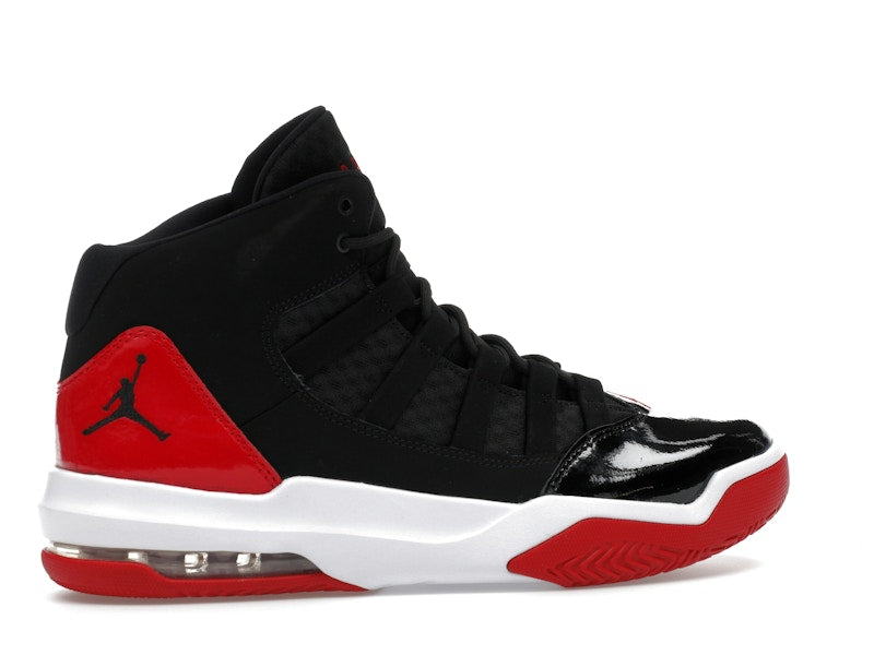 Jordan Max Aura Black Red Patent