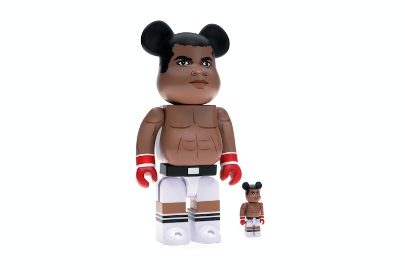 Bearbrick Muhammad Ali 100% & 400% Set Brown
