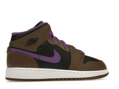 Jordan 1 Mid Purple Mocha (GS)