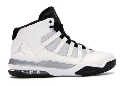 Jordan Max Aura White Metallic Silver Black