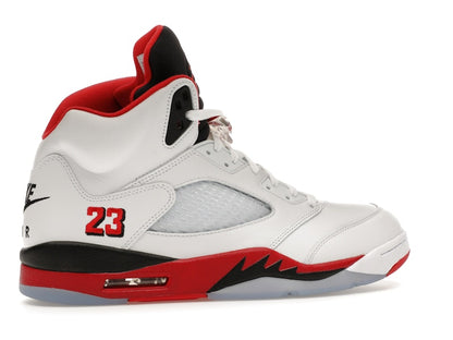Jordan 5 Retro Fire Red Black Tongue (2025)