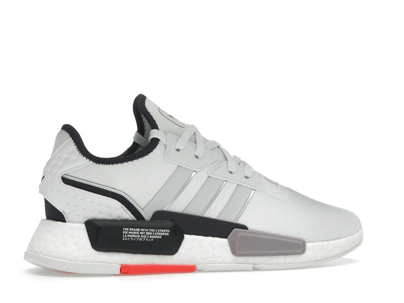 adidas NMD G1 Crystal White Grey Solar Red