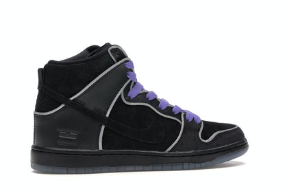 Nike SB Dunk High Black Purple Box
