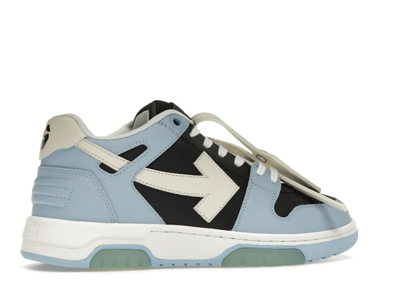 OFF-WHITE Out Of Office OOO Low Tops Light Blue Black
