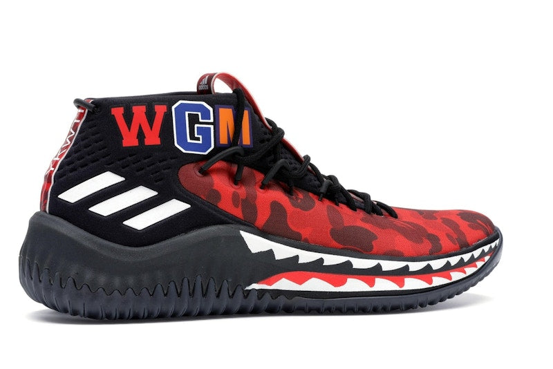 adidas Dame 4 A Bathing Ape Red