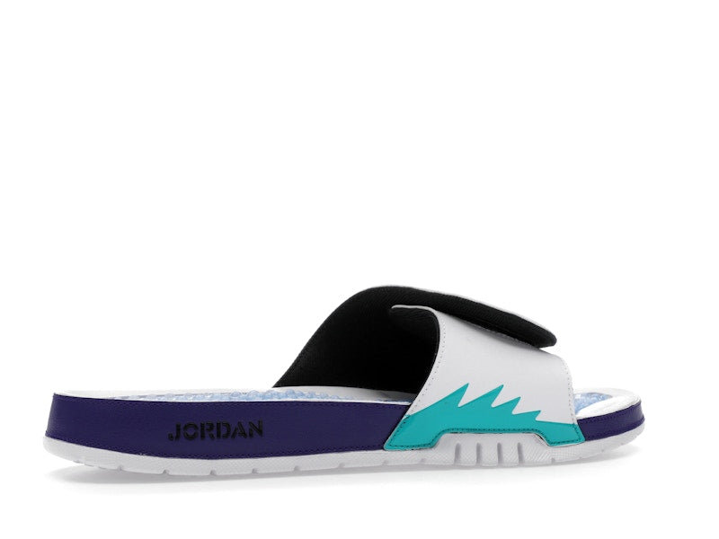 Jordan Hydro 5 Retro Slide White New Emerald Grape Ice Black