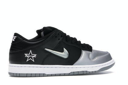 Nike SB Dunk Low Supreme Jewel Swoosh Silver