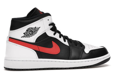 Jordan 1 Mid Black Chile Red White
