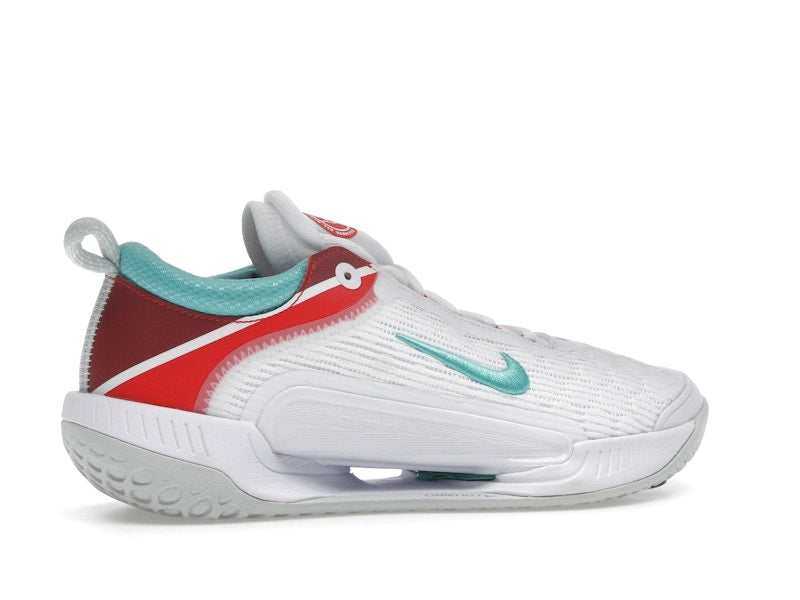 Nike Court Zoom NXT HC White Light Silver Habanero Red Washed Teal (Women's)