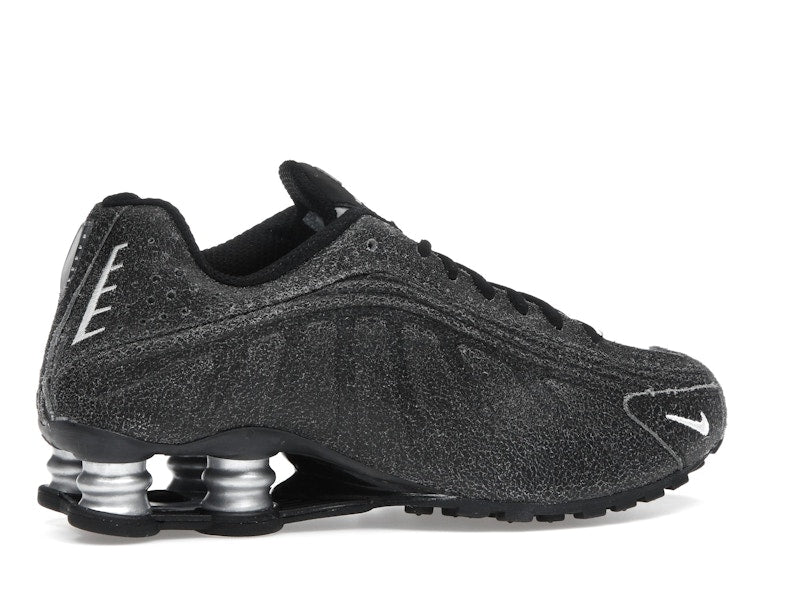 Nike Shox R4 Black Distressed Leather