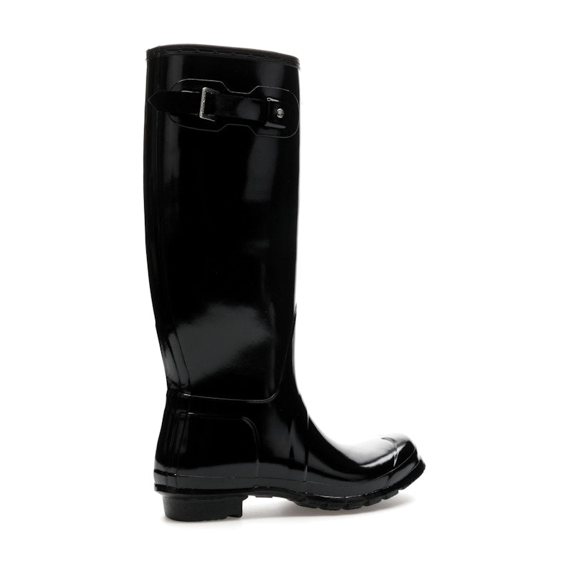 Hunter Original Tall Gloss Rain Boots Black (Women's)