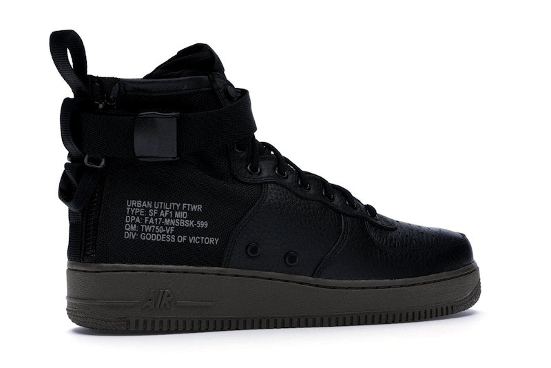Nike SF Air Force 1 Mid Black Dark Hazel