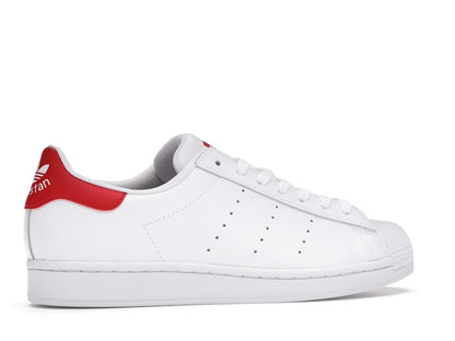 adidas Superstan White Scarlet