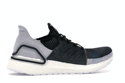 adidas Ultra Boost 19 Core Black Grey Six Shock Cyan