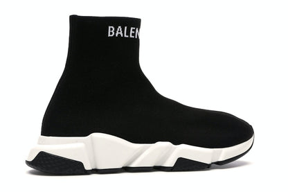 Balenciaga Speed Sock Slip-On Black White