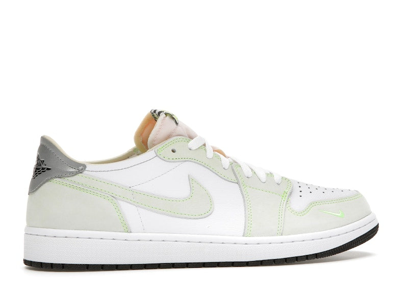 Jordan 1 Retro Low White Ghost Green Black
