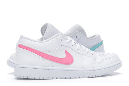 Jordan 1 Low White Multi-Color Swoosh