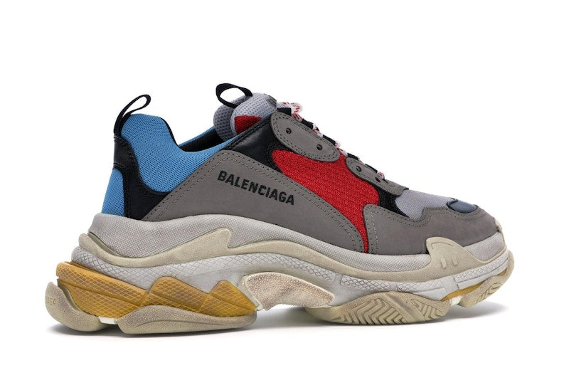 Balenciaga Triple S Grey Red Blue (2018 Reissue)