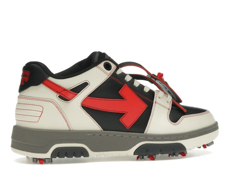 OFF-WHITE Out Of Office OOO Low Tops Golf Paris Hilinski Red Black