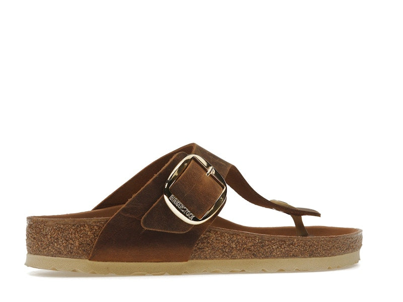 Birkenstock Gizeh Big Buckle Oiled Nubuck Cognac (Women's)