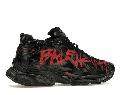 Balenciaga Runner Graffiti Black Red