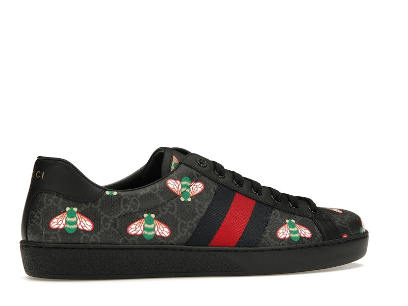 Gucci Ace Bee Print Black