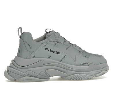 Balenciaga Triple S AllOver Logo Grey Black