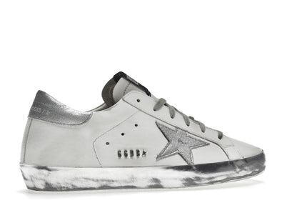 Golden Goose Super-Star White Silver Sparkle (Women's)