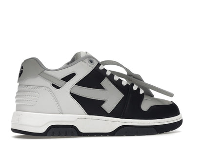 OFF-WHITE Out Of Office OOO Low Tops Light Grey Black
