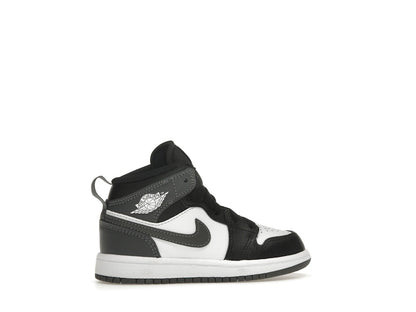 Jordan 1 Mid Black White Iron Grey (PS)