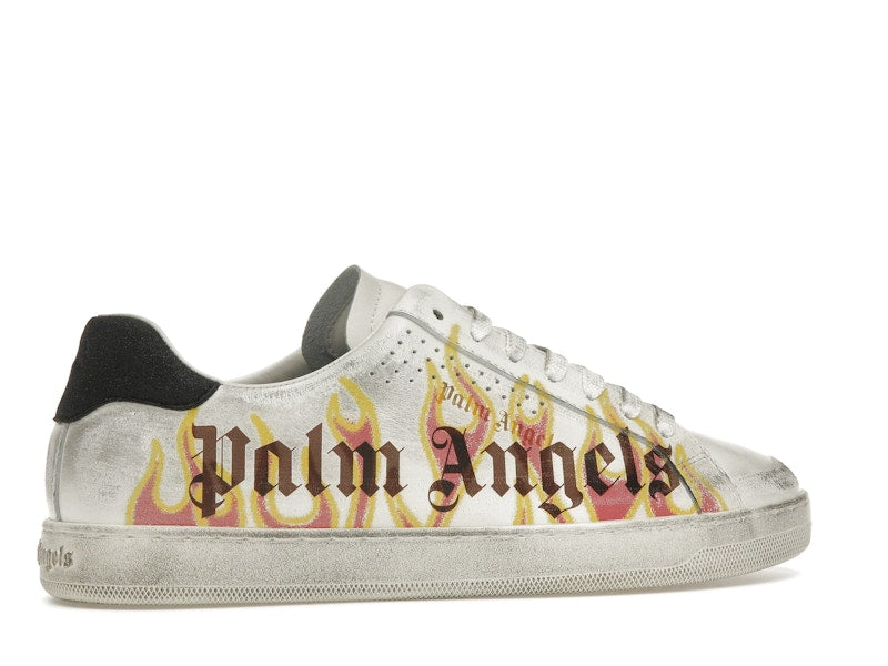 Palm Angels Palm One Low-Top Flame Print White Multi
