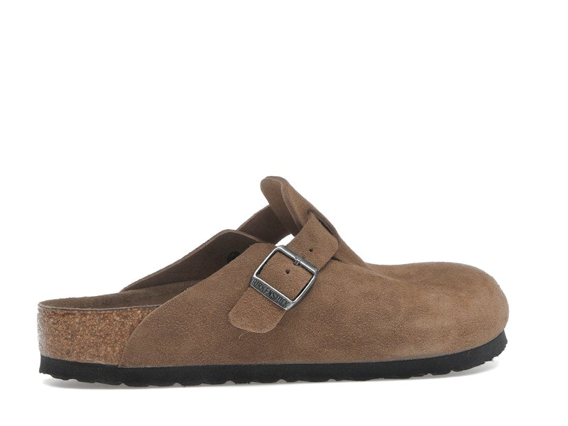 Birkenstock Boston Soft Footbed Suede Dark Tea Tonal