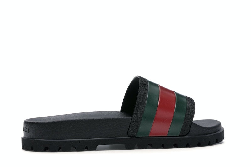 Gucci Web Slide Sandal Black