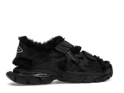 Balenciaga Track Sandal Fake Fur Black (Women's)