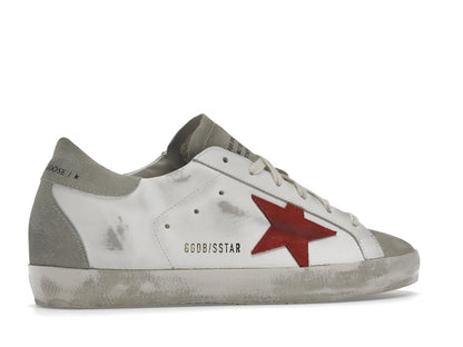 Golden Goose Super-Star White Grey Red (Women's)